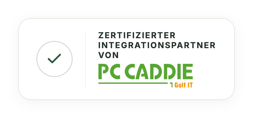 Zertifizierter Integrationspartner von PC CADDIE Golf IT
